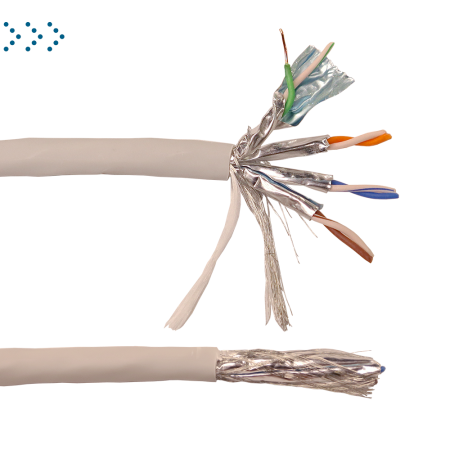 Кабель LANMASTER S/FTP, 4 пары, Кат. 6A, с перегородкой, LSZH, нг(А)-HF, 305 м